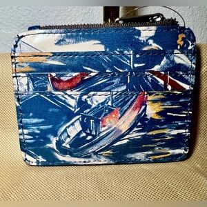 NWT Patricia Nash Cassis Leather Harbor Night ID Wallet